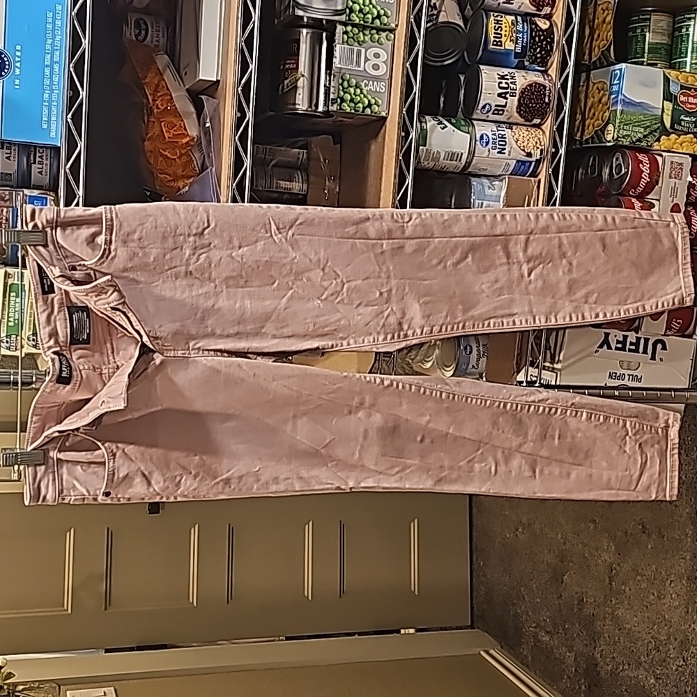 A pair of stretching pants